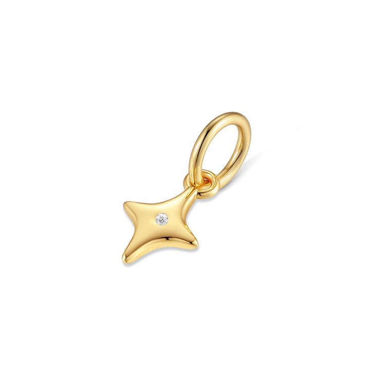 Mini North Star Dangle Charm