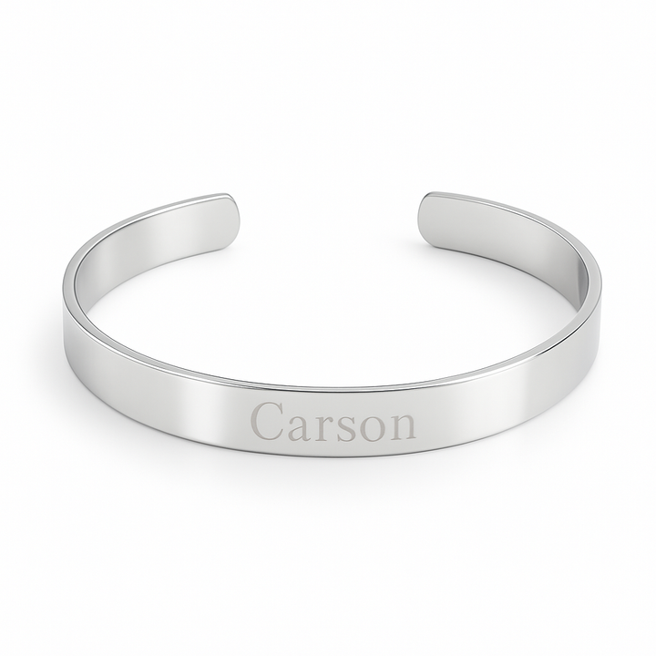Plain Style Stainless Steel Cuff Bracelet