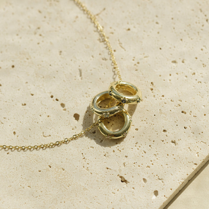 Starburst Birthstone Eternity Charm