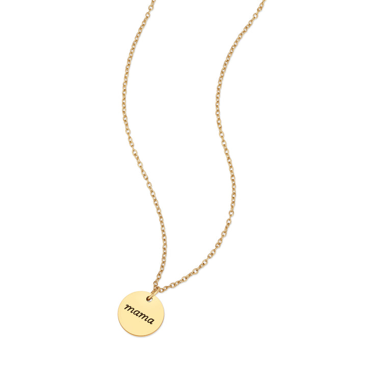 Engraved Name Disc Necklace