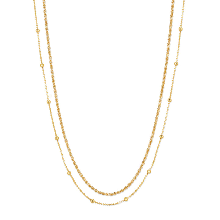 Waterproof Bead and Rope Chain Layering Set