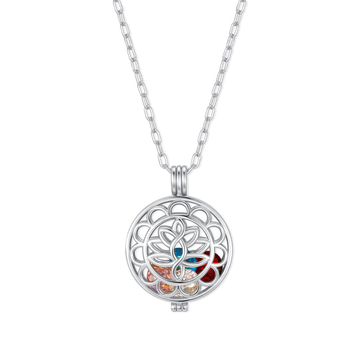 Custom Flower Birthstone Locket