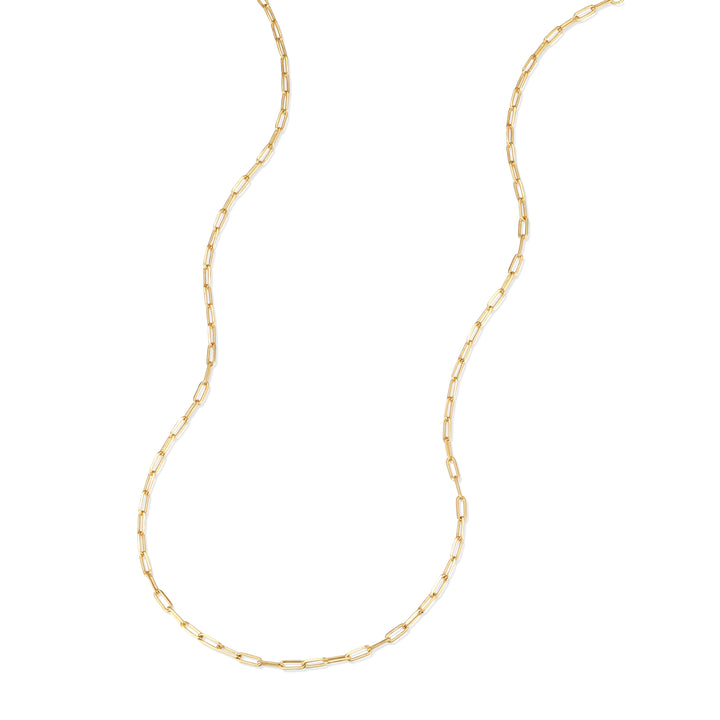 Waterproof Delicate Paperclip Chain Necklace