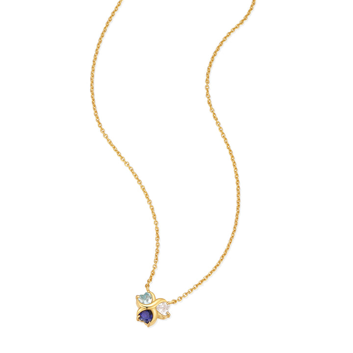 Custom Birthstone Heart Love Necklace