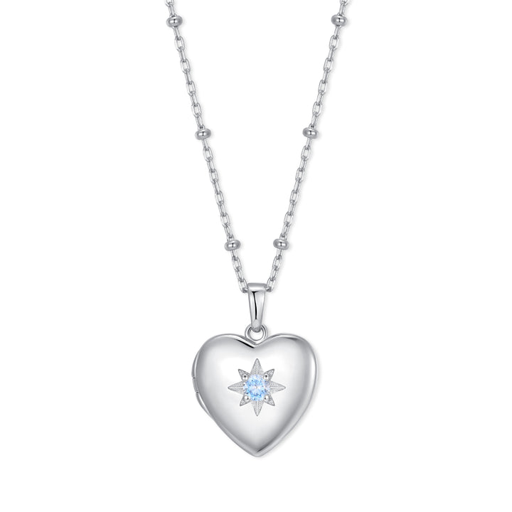 Custom Birthstone Heart Locket