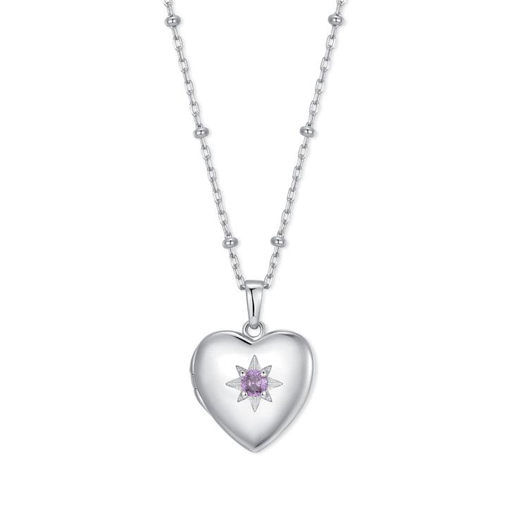 Custom Birthstone Heart Locket
