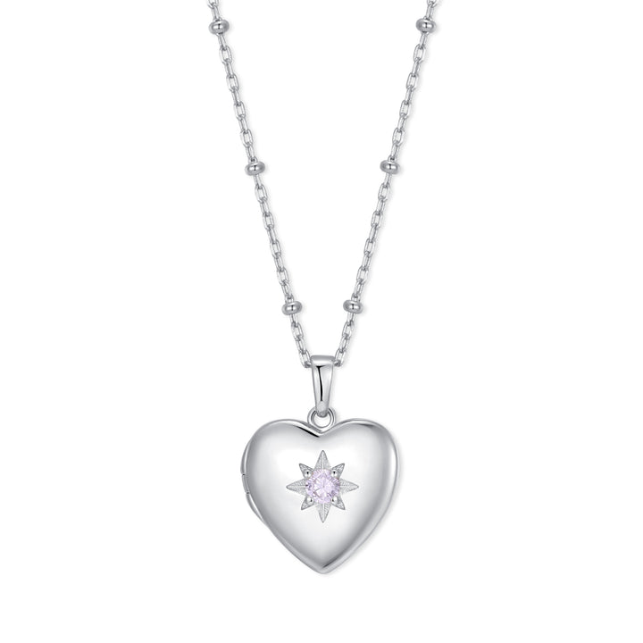 Custom Birthstone Heart Locket