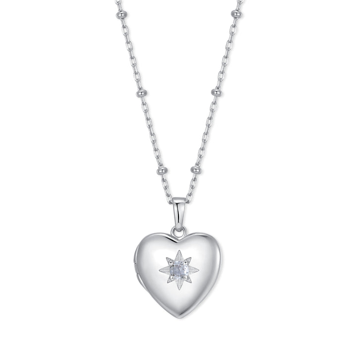 Custom Birthstone Heart Locket