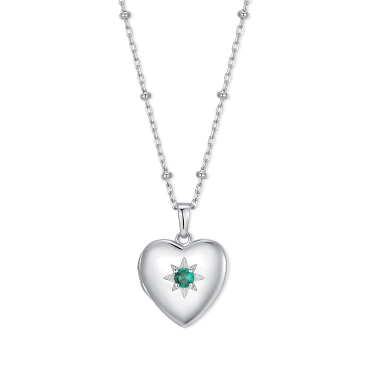 Custom Birthstone Heart Locket