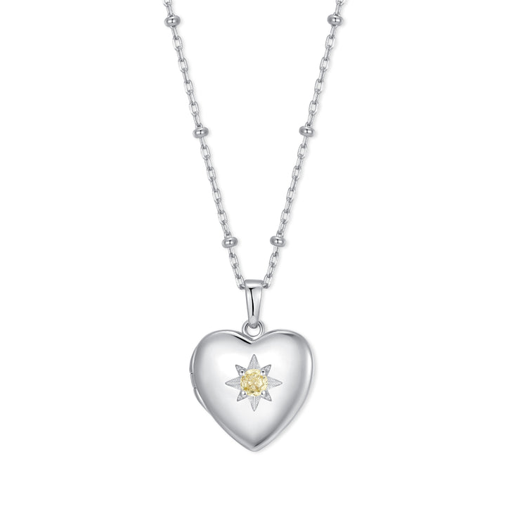 Custom Birthstone Heart Locket