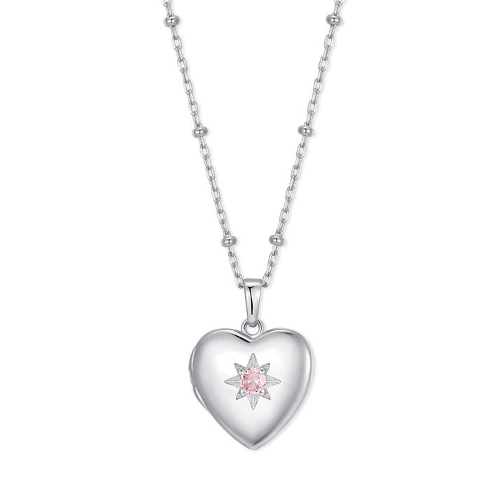 Custom Birthstone Heart Locket
