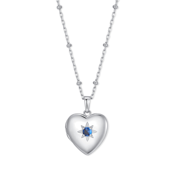 Custom Birthstone Heart Locket