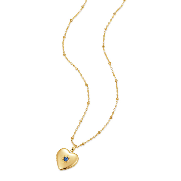 Custom Birthstone Heart Locket