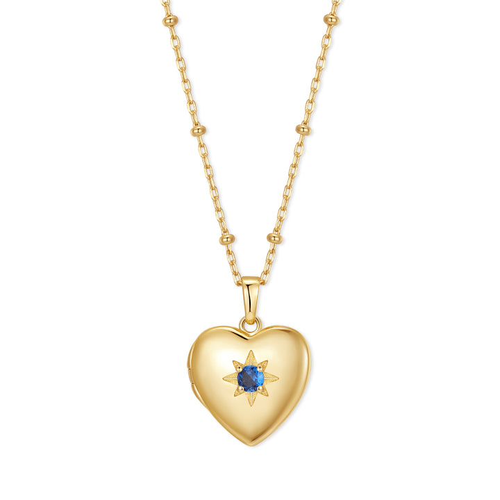 Custom Birthstone Heart Locket