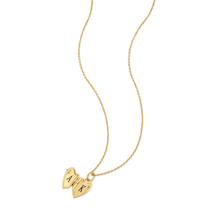 Custom Initial Mini Heart Locket