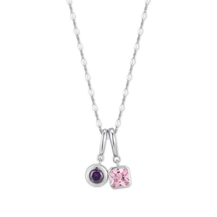 Custom Family Birthstone Stack Necklace