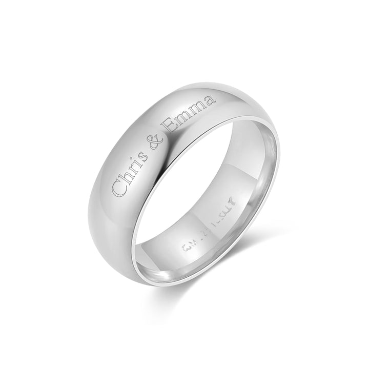 Engraved Couples Message Ring