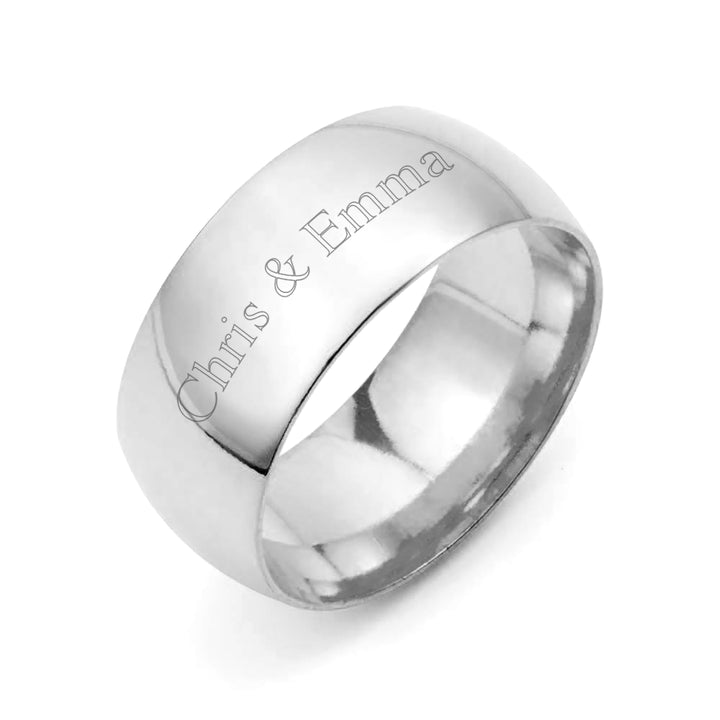 Engraved Couples Message Ring