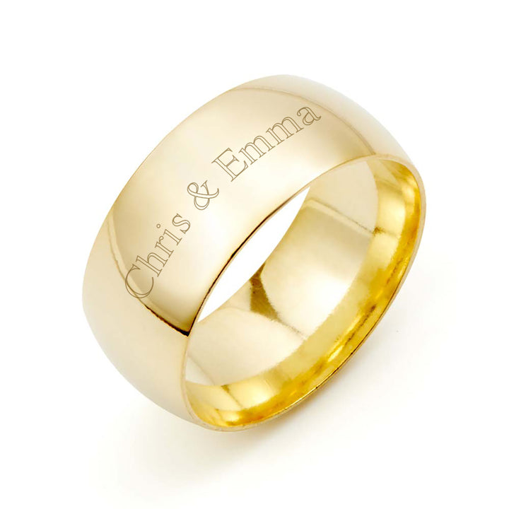 Engraved Couples Message Ring