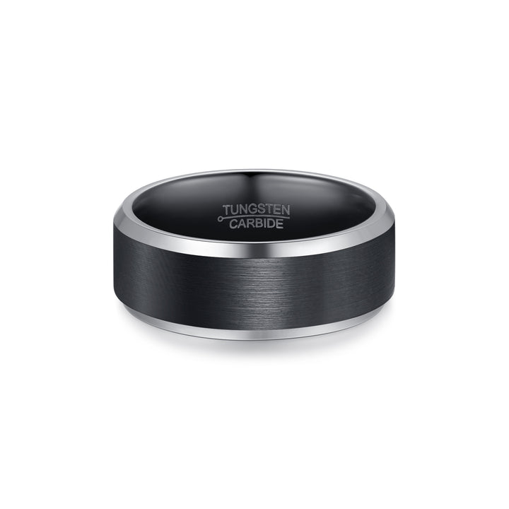 Tungsten Ring with Beveled Edges