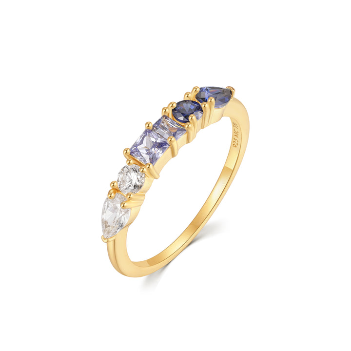 Gold Vermeil Petite Ombre Birthstone Ring