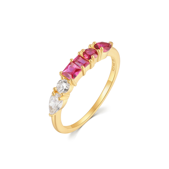 Gold Vermeil Petite Ombre Birthstone Ring
