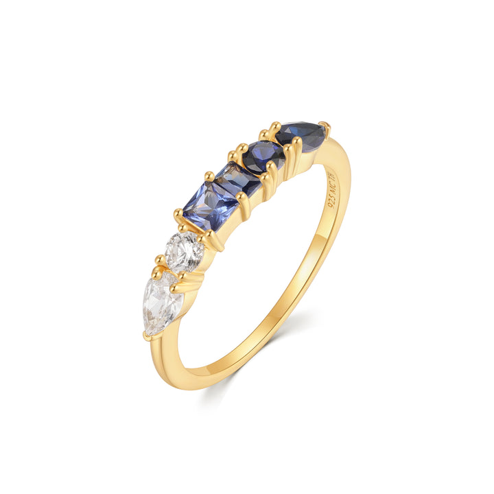 Gold Vermeil Petite Ombre Birthstone Ring