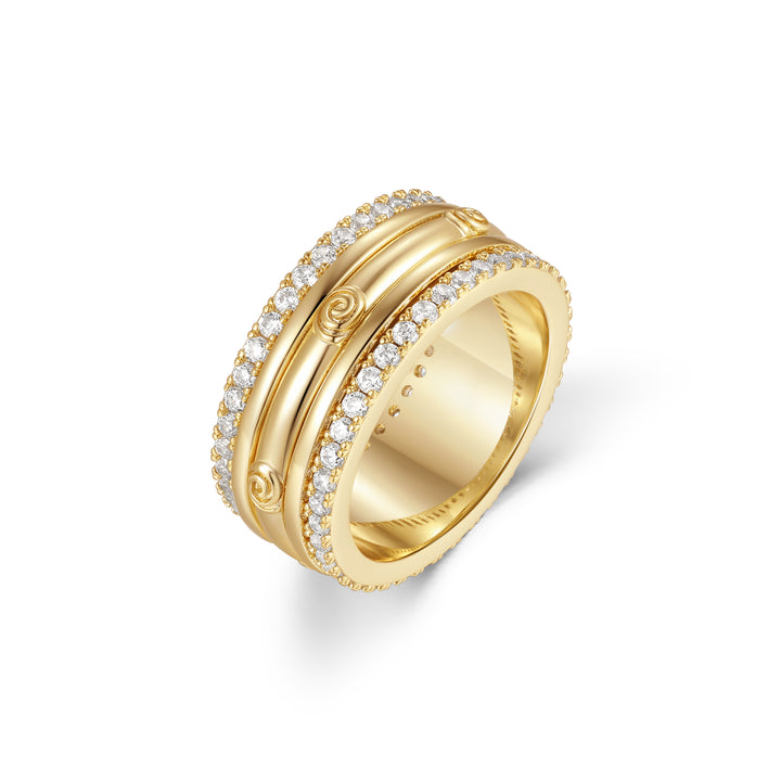 Waterproof Textured Fidget Ring