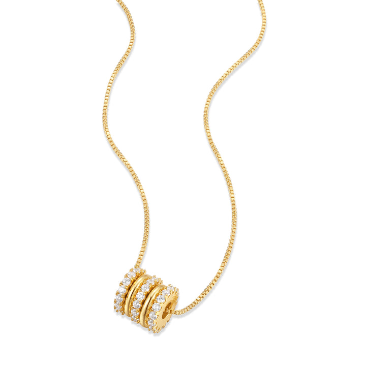Stackable Engravable Ring Charm Necklace