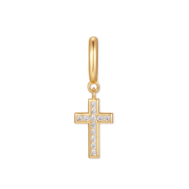 Crystal Cross Charm