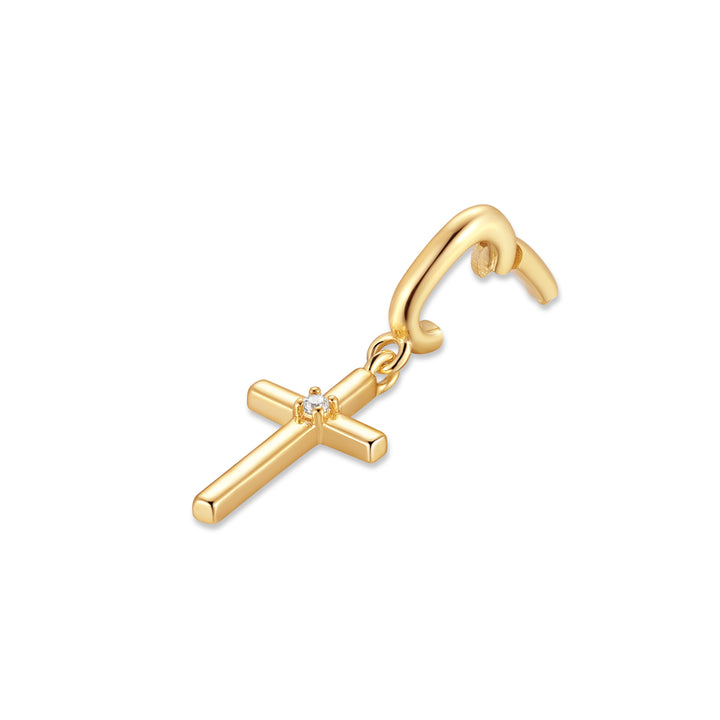 CZ Cross Charm