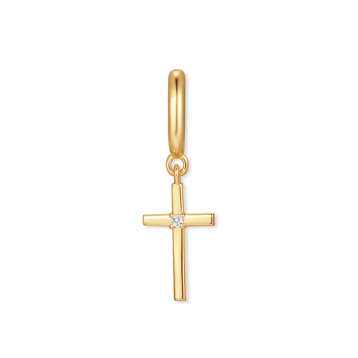 CZ Cross Charm