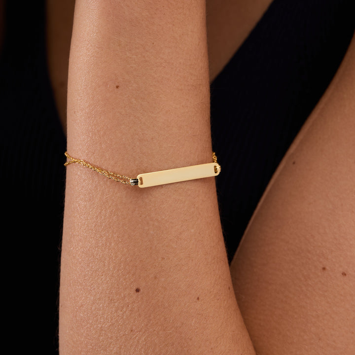 Engravable Name Bar Bracelet