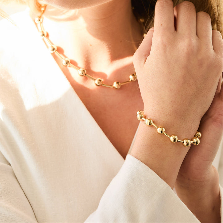 Metal Bead Ball Bracelet