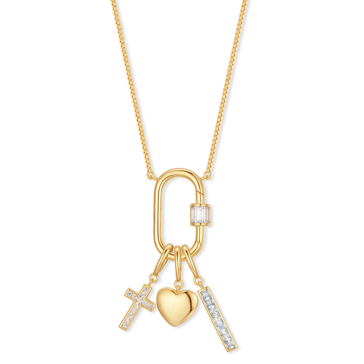 Build Your Own Vertical Carabiner Charm Necklace