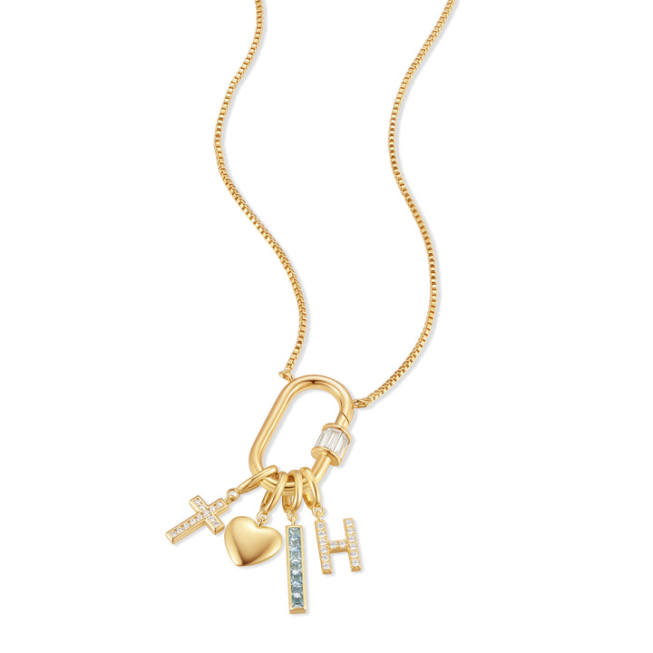 Build Your Own Vertical Carabiner Charm Necklace