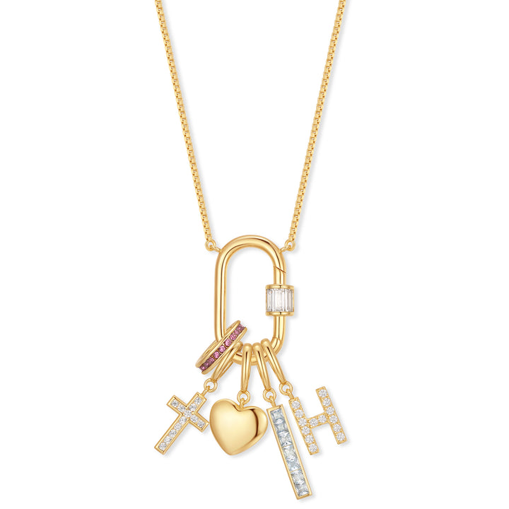 Build Your Own Vertical Carabiner Charm Necklace