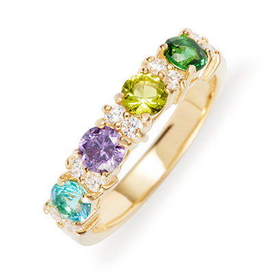 Custom Close to the Heart Birthstone Ring