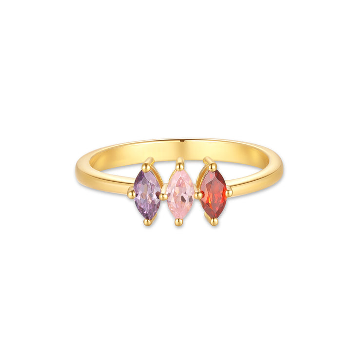 Custom Marquise Birthstone Ring