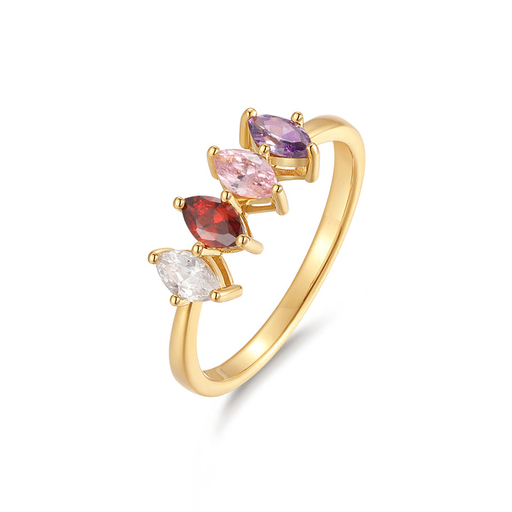 Custom Marquise Birthstone Ring
