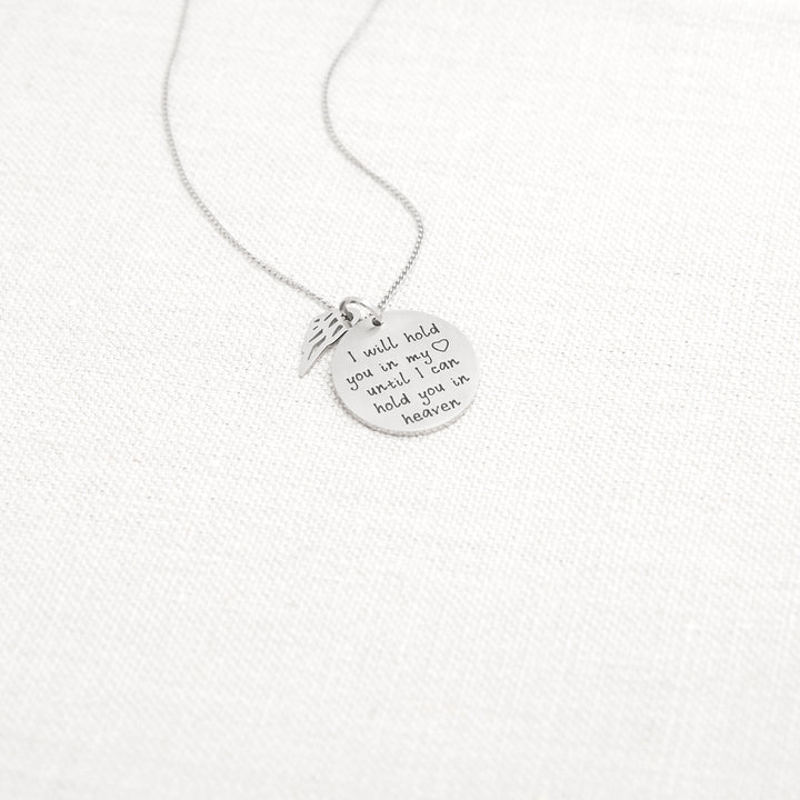 Hold You in My Heart Bereavement Pendant