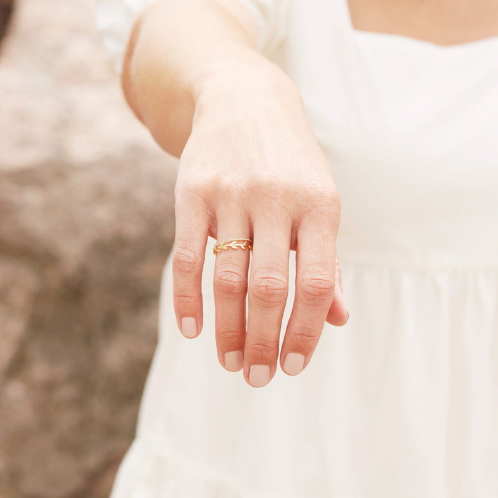 Gold Filled Twist Stackable Ring