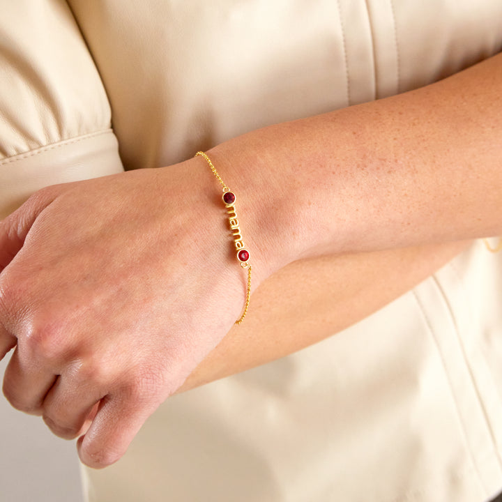 Custom Birthstone Mama Bracelet