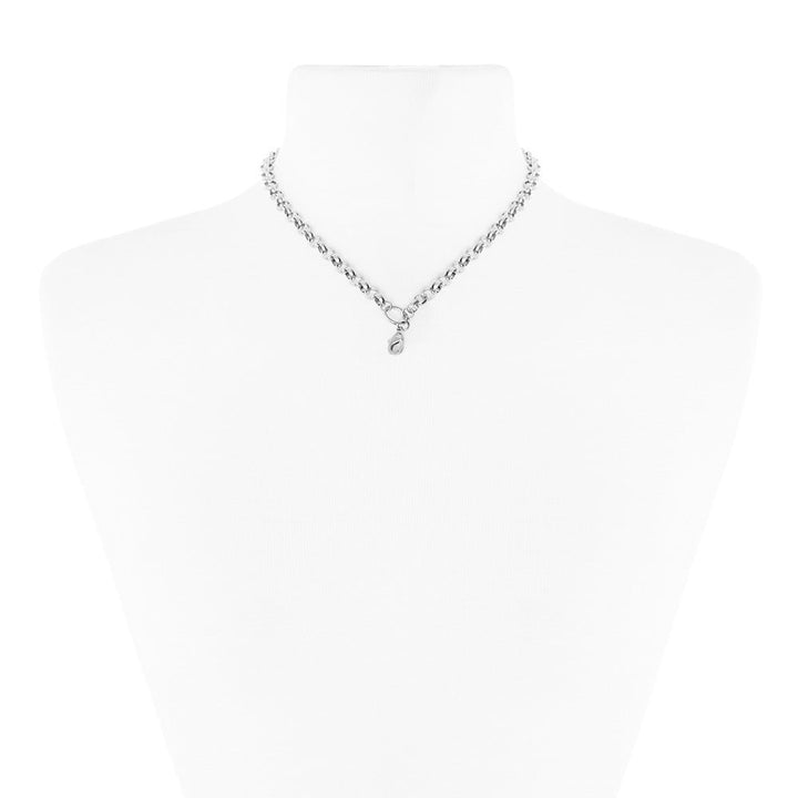 20" Rhodium Round Link Chain For Floating Lockets