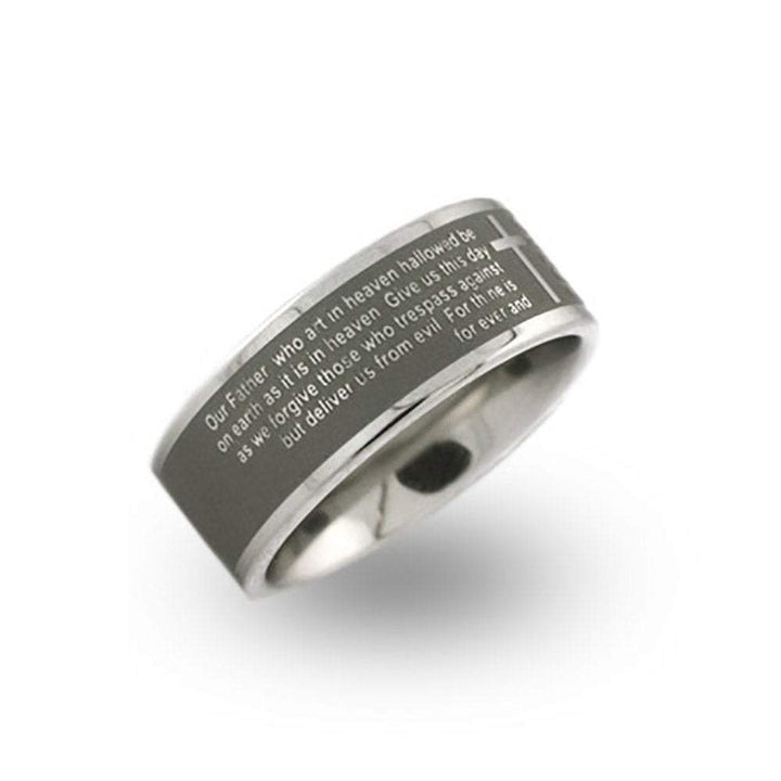Lords Prayer Message Ring