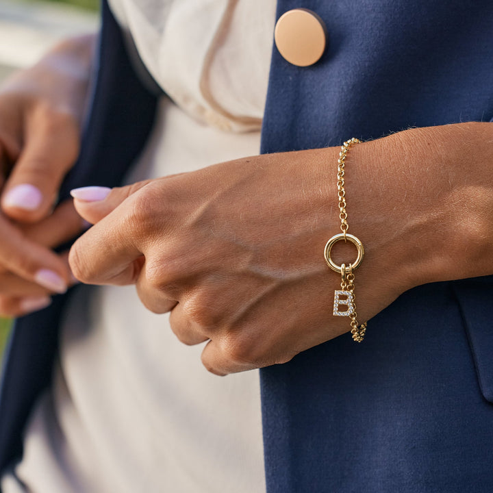 Custom Initial Charm Bracelet