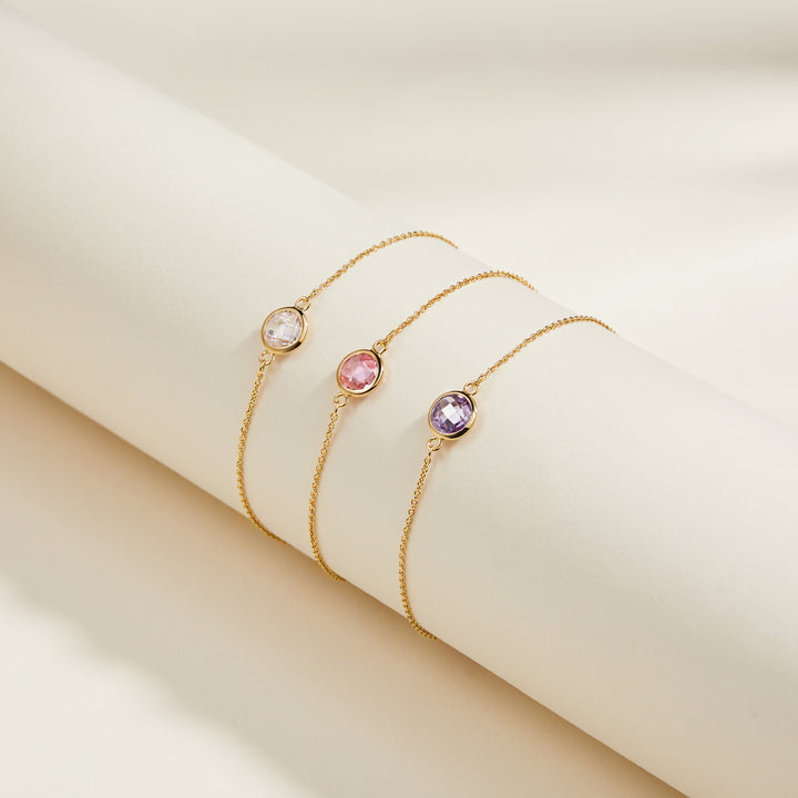 Briolette Birthstone Bracelet