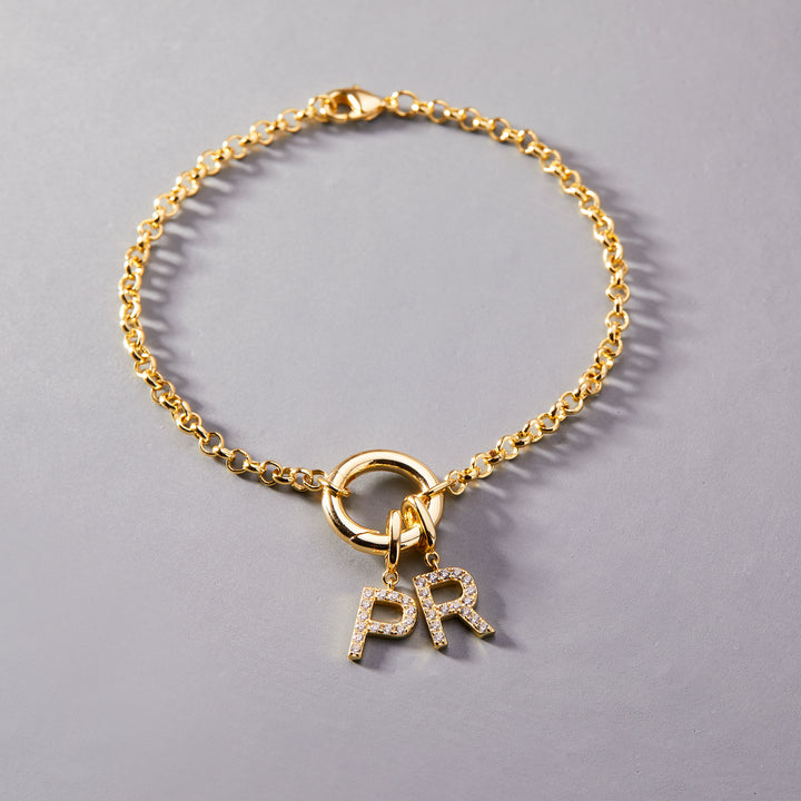 Custom Initial Charm Bracelet