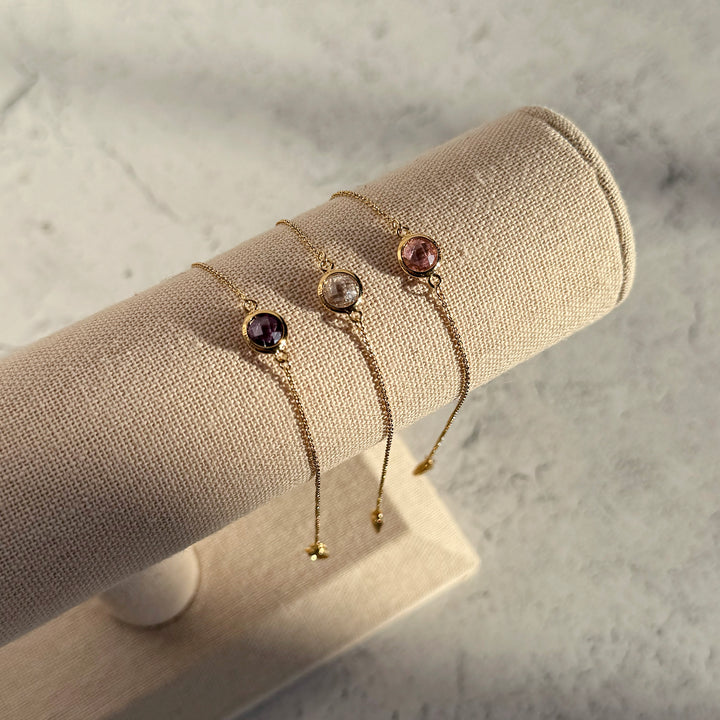 Briolette Birthstone Bracelet