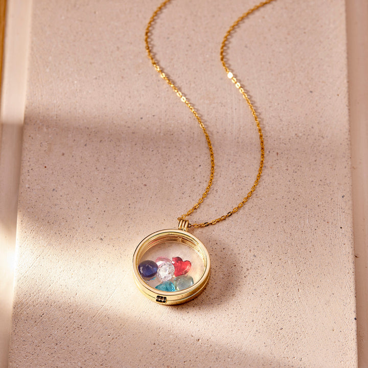 Custom Glass Birthstone Floating Locket